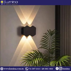 Applique Mural LED Double Faisceau 4*1W IP65 3000K MK-402-4