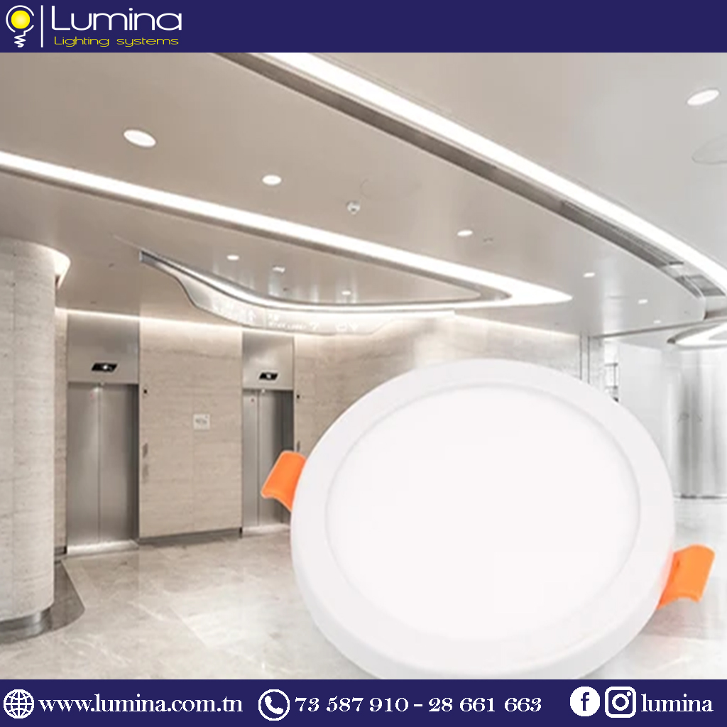 Spot LED encastrable réglable 15W ∅175mm rond Lumière blanche 6500K LSPLAD15WR – Image 2