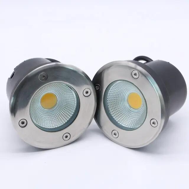 Spot Encastré Au Sol LED 5W COB IP67 3000K Lumière Jaune – Image 4