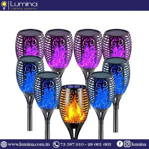 Spot jardin solaire 96 Led MULTICOULEURS YC-TL2016RGB