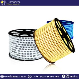Rouleau tube light guirlande 7mm/8mm 2835 1 Ligne 100 mètre couleur BLEU