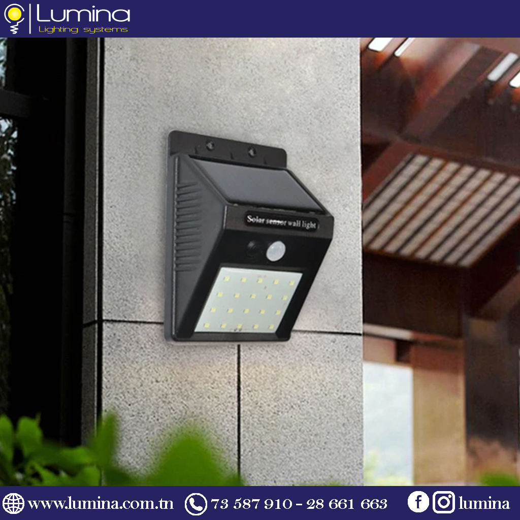 Applique murale solaire Led 5060 Avec Détecteur de mouvement