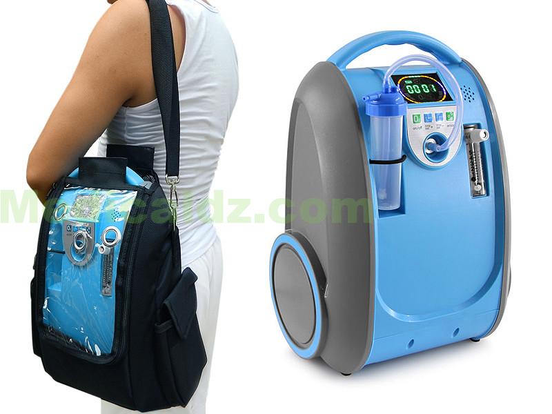 CONCENTRATEUR D’OXYGÈNE PORTABLE 5 LITRES AVEC BATTERIE