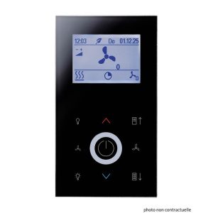 Thermokon 751995 Thermostat d’Ambiance JOY Fancoil EC AO2DO temp noir