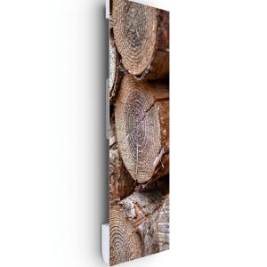 Radiateur Design Electrique Vertical Soufflant | 60×120 | 1750W 🔥 Fanmix | Confort & Economie | Profil de Bois
