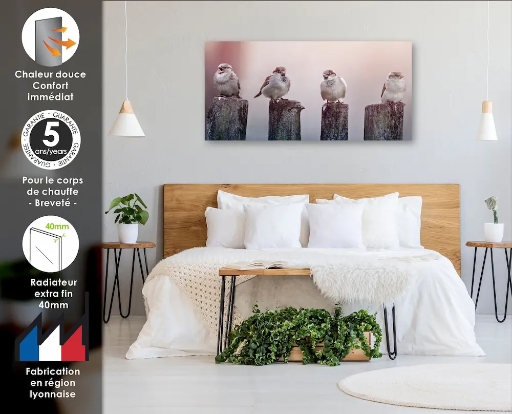 Radiateur Vertical Electrique Mural Soufflant | 40×120 | 1250W 🔥 Fanmix | IP44 | Confort & Economie | Parquet canadien – Image 5