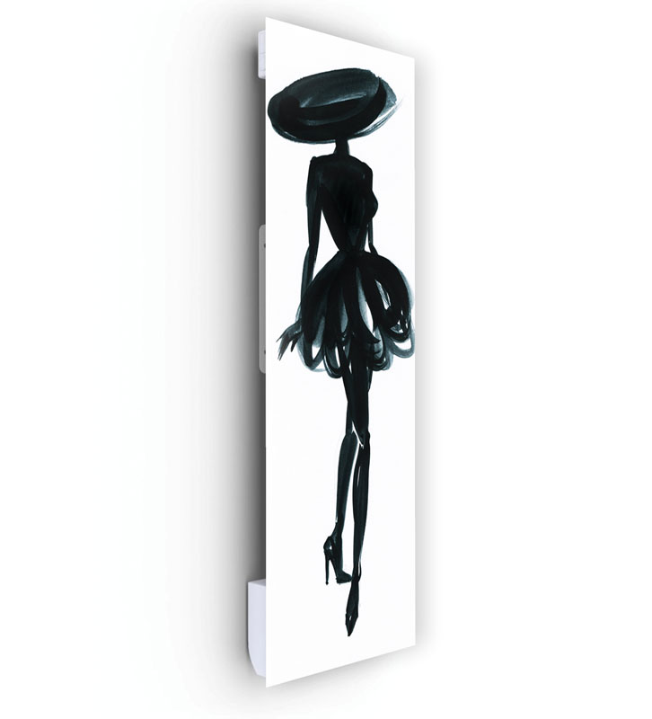Radiateur Design Electrique Vertical Soufflant | 60×120 | 1750W 🔥 Fanmix | Confort & Economie | Velours noir