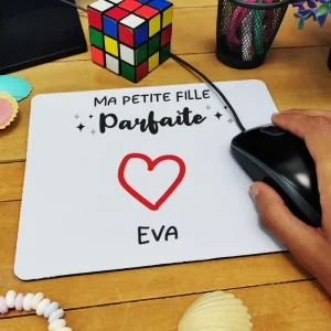 Tapis de souris “Ma petite fille parfaite” – Cadeau parfait pour Papy