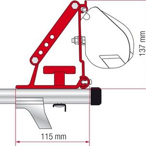 Kit Fiamma Auto pr adaptateur store F35,F45S, Store en sac Compass