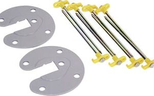 Fiamma Kit plaques de fixation Plaques plastique