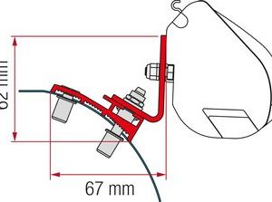 Kit adaptateur 2 pces Fiamma PSA F35 àpd 2016
