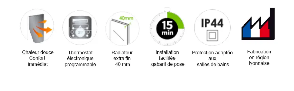 Radiateur Electrique Design Connecté | 750W | 60×120 ou 40×180 | Vertical ou Horizontal | Elégant et Economique 🔥|Galet – Image 5
