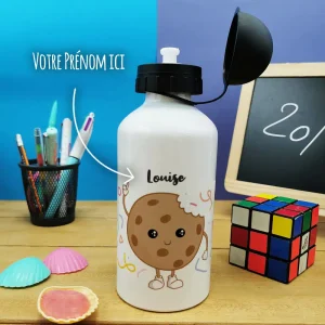 Gourde personnalisée – Cookie – cadeau rentrée scolaire pour  fille,  garçon