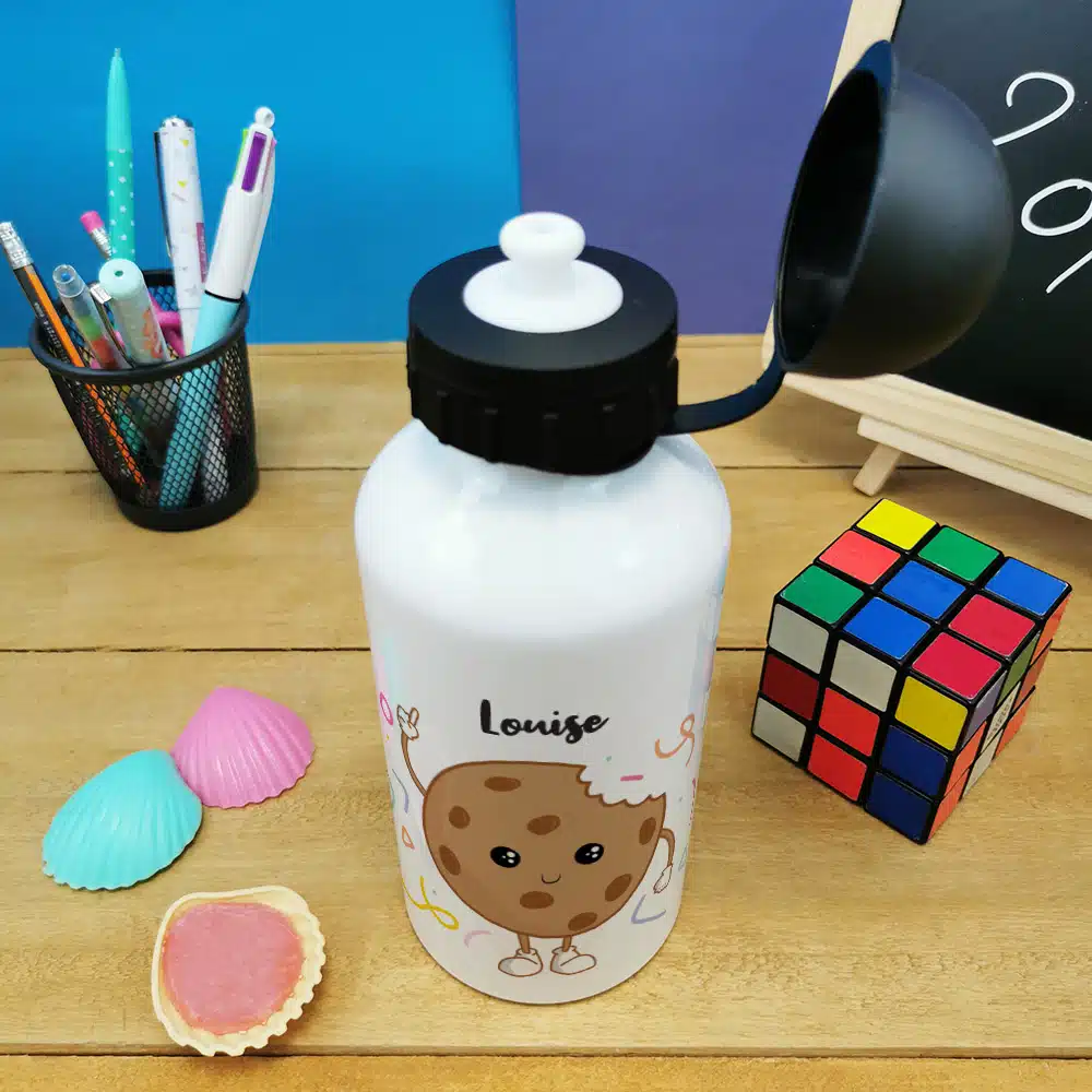 Gourde personnalisée – Cookie – cadeau rentrée scolaire pour fille, garçon – Image 3