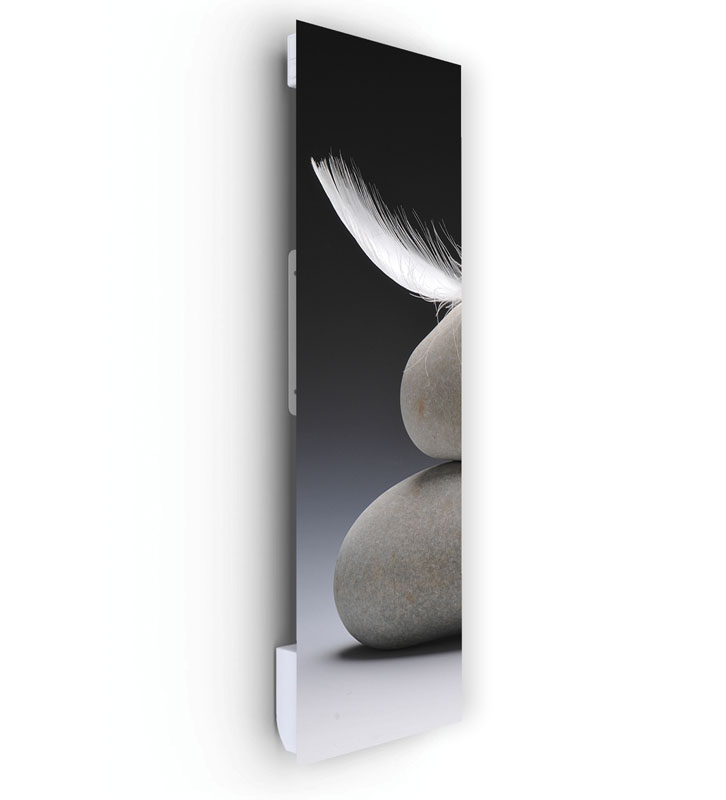 Radiateur Vertical Electrique Mural Soufflant | 40×120 | 1250W 🔥 Fanmix | IP44 | Confort & Economie | Zen