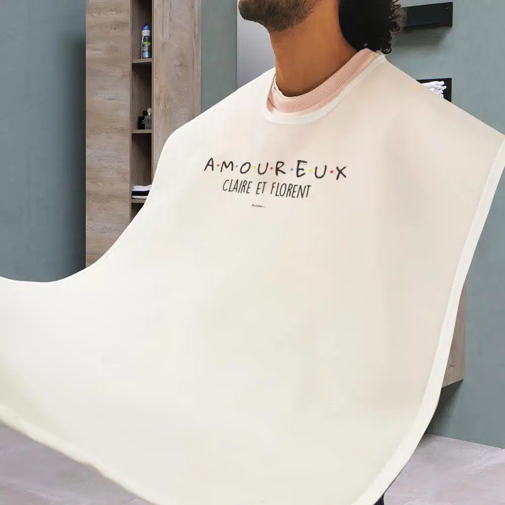 Tablier à barbe “AMOUREUX” personnalisé – Image 2