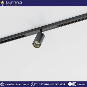 Spot sur Rail Magnétique apparent LED noir 10W 48V 4000K