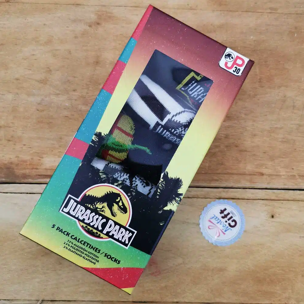 Lot de 5 Paires de chaussettes enfant Jurassic Park – Taille 23/26