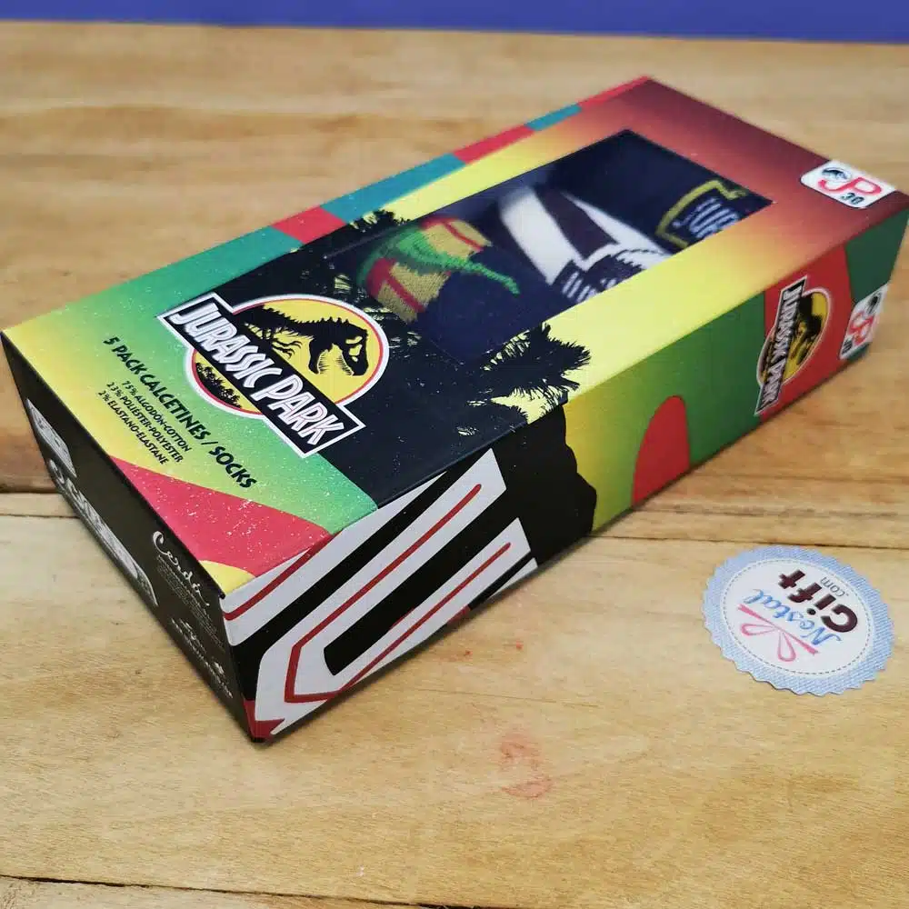 Lot de 5 Paires de chaussettes enfant Jurassic Park – Taille 23/26 – Image 3