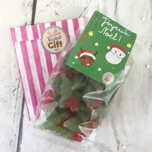 Sachets de bonbons de Noël – Grands sapins gélifiés x 40