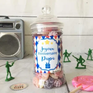 Bonbonnière Papa – 300g mix de bonbons anciens – “Joyeux anniversaire Papa”