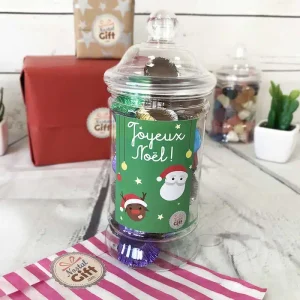 Bonbonnière de Noël – Bonbons Chocolat glacé en coupelles x 30
