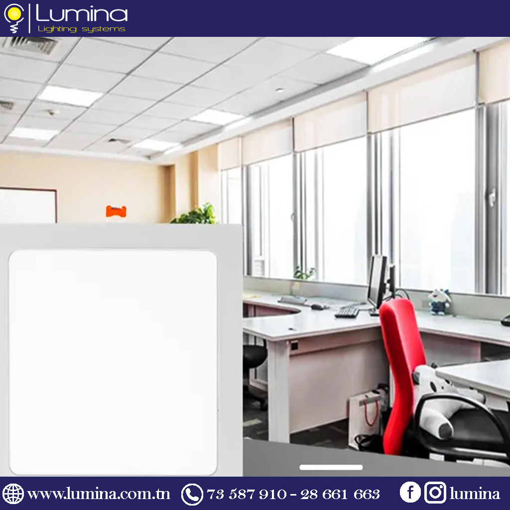 Spot LED encastrable 18W carre 223mm extra plat Lumière blanche 6500K LSPL18WC – Image 2