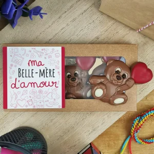 Oursons au chocolat au lait x3 “Belle-mère d’amour”