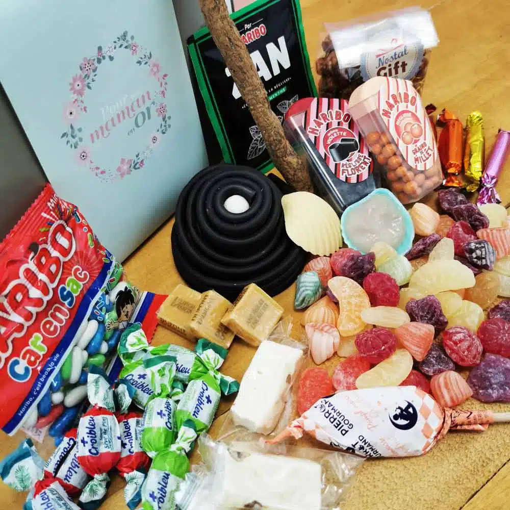 Coffret Bonbon Maman “Pour une maman en or” : coffret bonbon rétro des années 60 – Image 3