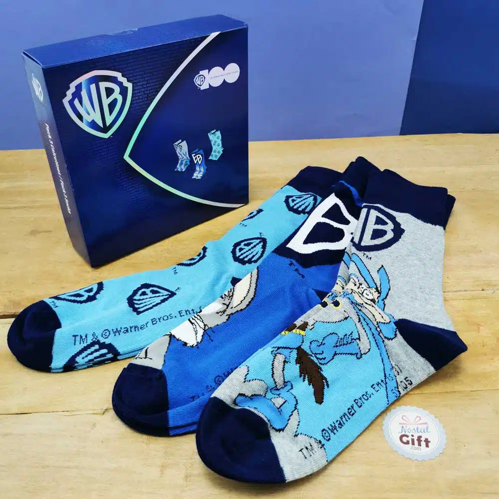 Coffret cadeau 3 paires de chaussettes Looney Tunes 35 – 41 – Collector 100 ans de la Warner – Image 2