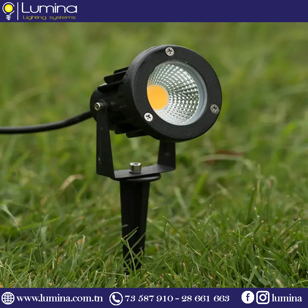 Spot Jardin LED 5W Lumière Blanche HLDC501-5W