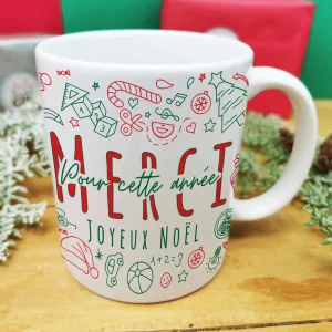 Mug – Merci pour cette année (Collection noël)