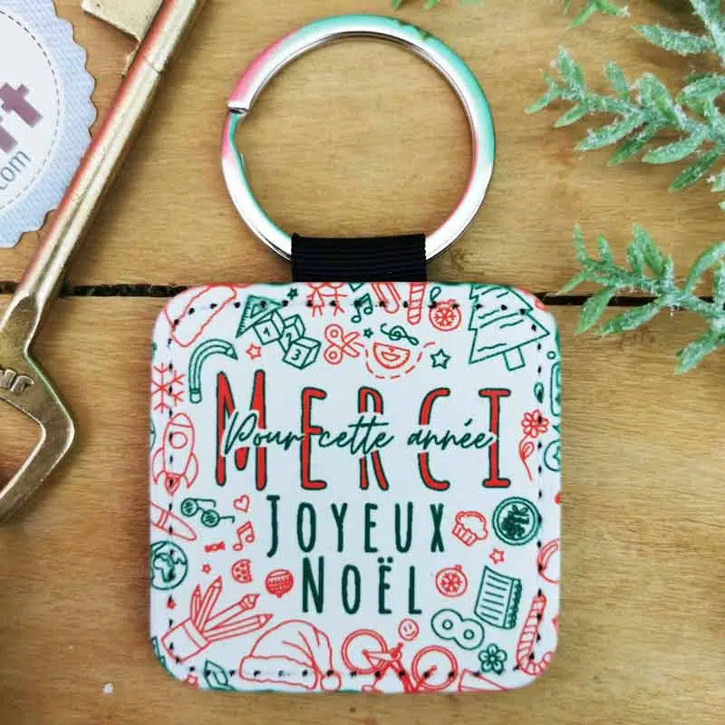 Porte clé ” Merci pour cette année – Joyeux Noël ” (collection noël)