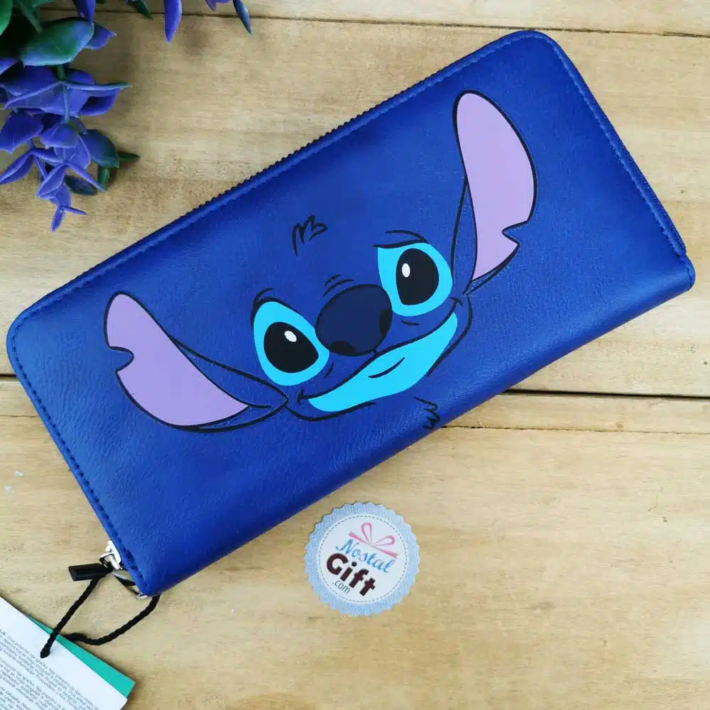Portefeuille Stitch – bleu avec range carte et pochette zippée – Disney – Image 2