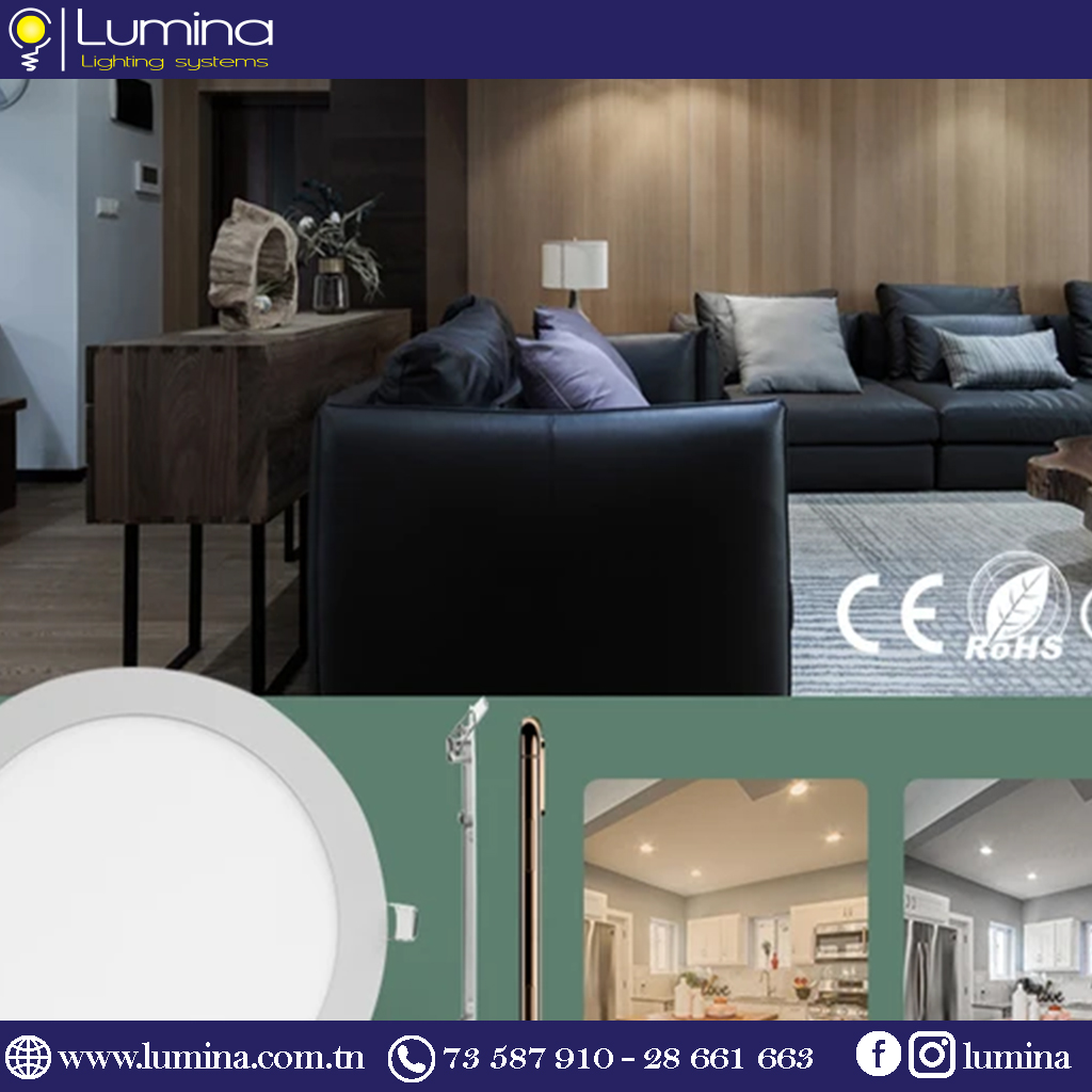 Spot LED encastrable 3W rond ∅85mm extra plat Lumière Blanche 6500K LSPL3WR