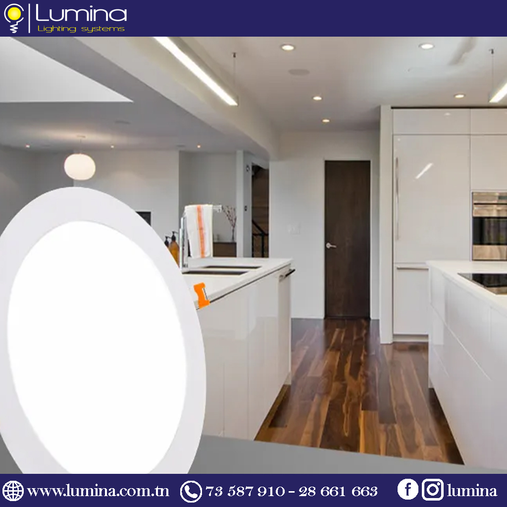 Spot LED encastrable 12W rond ∅170mm extra plat Lumière blanche 6500K LSPL12WR – Image 2