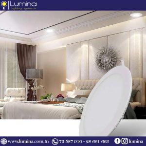 Spot LED encastrable 18W rond ∅223mm extra plat Lumière blanche 6500K LSPL18WR