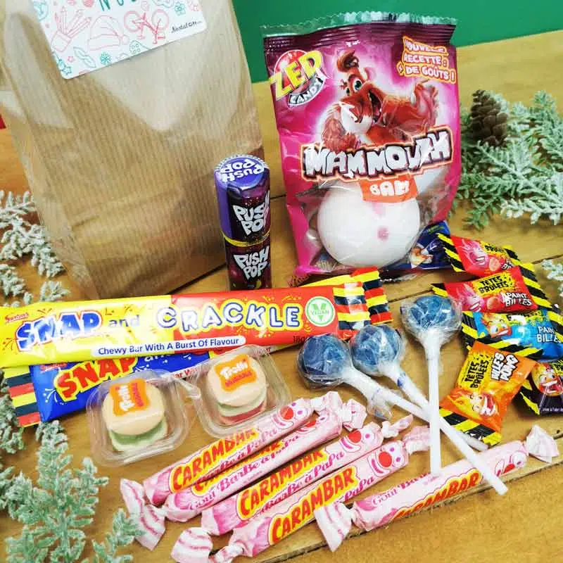 Sachet Bonbon des années 90 – Merci AESH – Joyeux Noël – Image 4