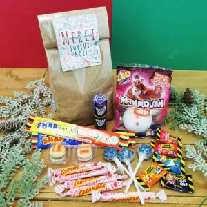 Sachet Bonbon des années 90 – “Merci pour cette année – Joyeux Noël “