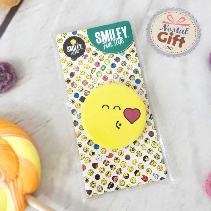 Badge Smiley bisous et coeur – Image 2