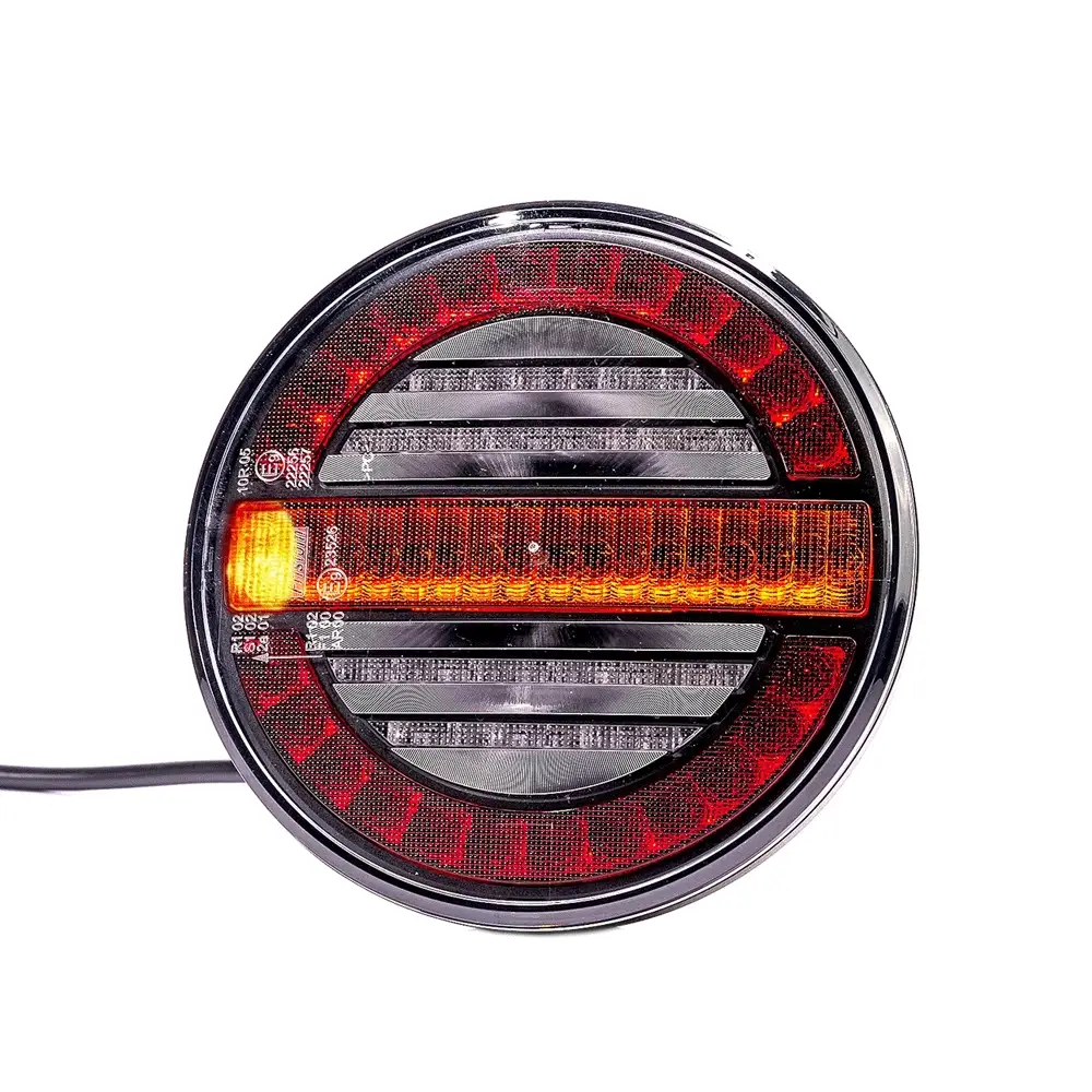 Lampe de remorque ronde de style hamburger Fristom avec indicateur dynamique