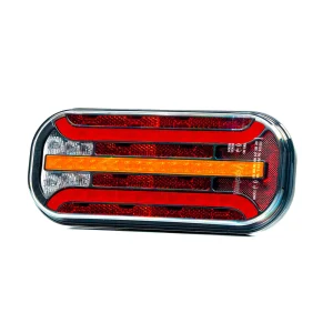 Feu de remorque LED avec indicateur progressif / 6 fonctions / 214 mm